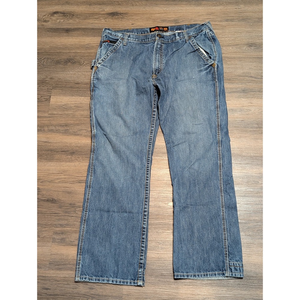 Ariat Work FR M4 Low Rise Boot Cut Jeans Mens 40x32 Blue Denim Flame Resistant